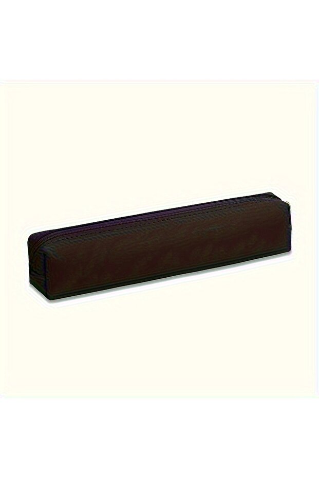 black 2026 New Mini Makeup Pencil Case Bag, Premium Faux Leather Pencil Case: The Perfect Combinatio