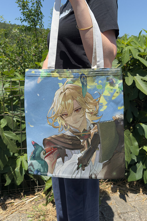 Kaveh Genshin Impact V1 Double-Sided Canvas Print Tote Bag Anime Bag
