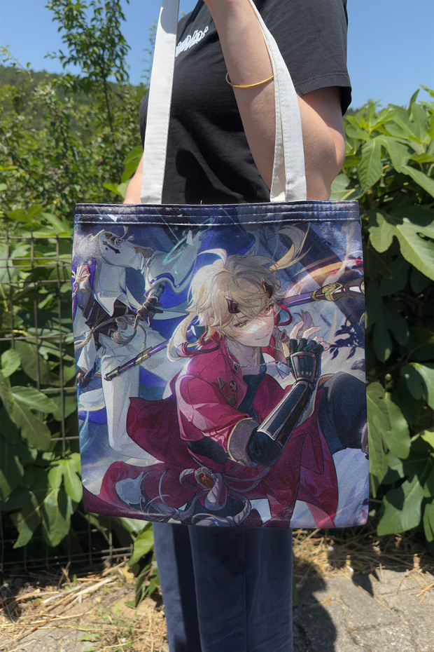 Thoma Genshin Impact V4 Double Sided Canvas Print Tote Bag Anime Bag