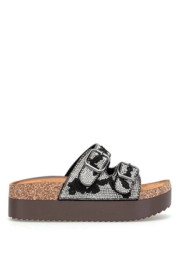 26Y216-5 Imported Thick Sole Stone-Decorated Women's Slippers