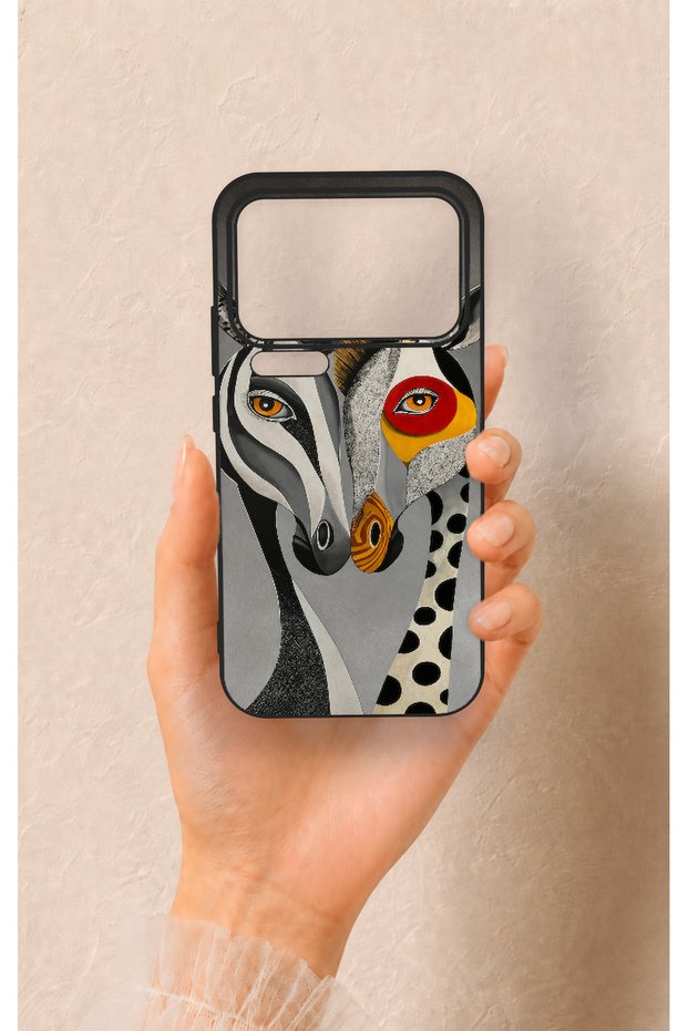 Mi 17 Pro Max Compatible Zebra and Giraffe Patterned Silicone Case