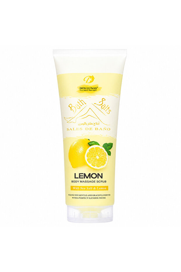 Dos Lunas Bath Salts Body Massage Scrub Lemon 380 mL