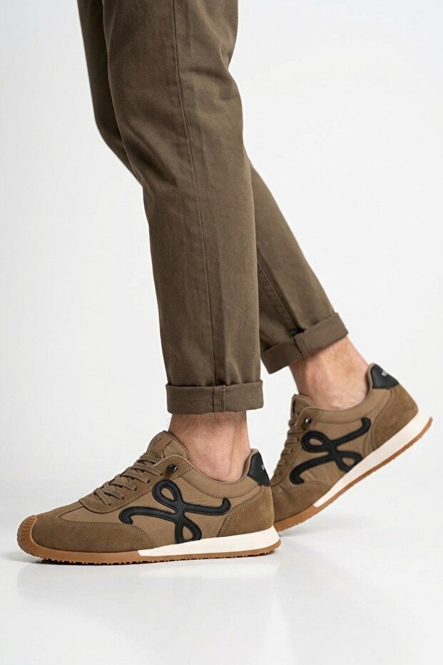 Camel Laced Memory Comfortable Sole Retro Men's Casual Shoes Sneaker E472 m