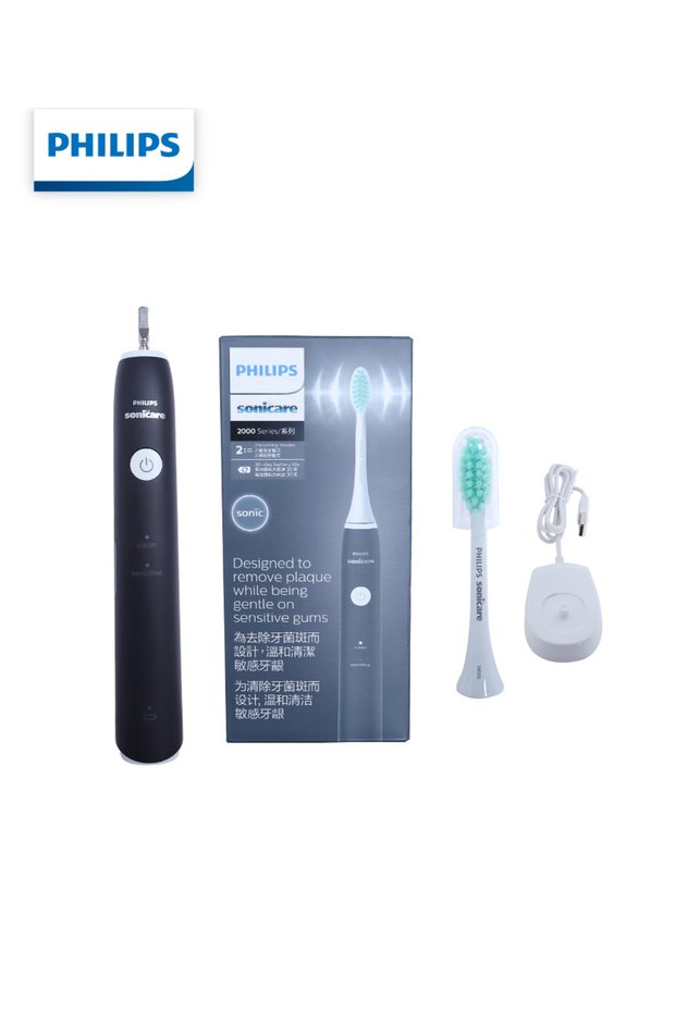 blue HX2431 Electric Toothbrush Rechargeable IPX7 Waterproof 2 Modes Soft Brush For