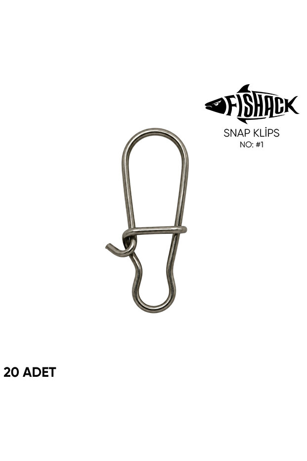Snap Klips - - Paslanmaz Çelik - 20 Adet - No: #1