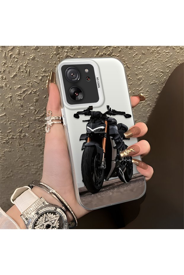 Mi 13T/Mi 13t Pro Compatible Cool Sport Motorcycle Printed Matte Quality Soft Silicone Case