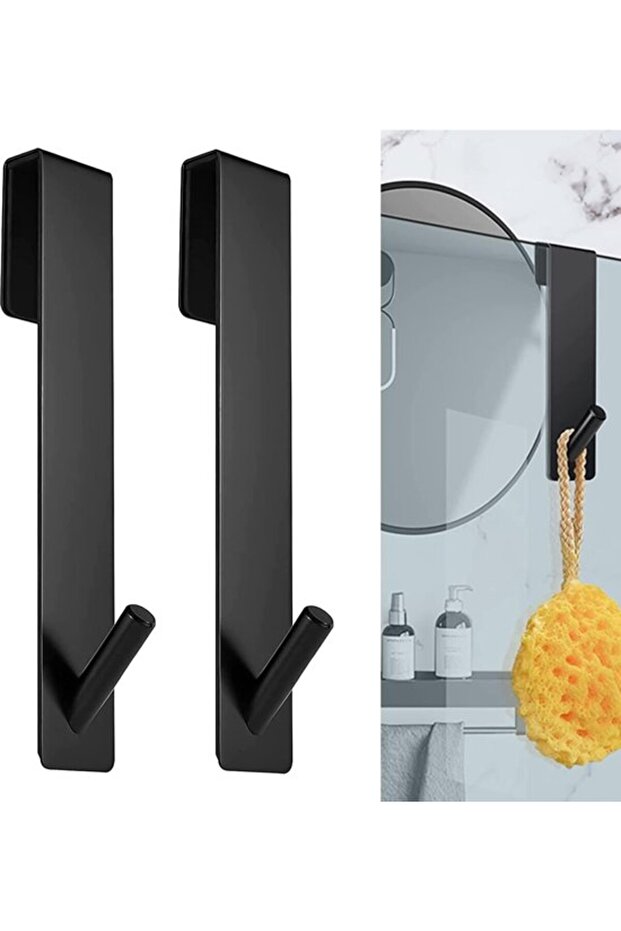 Extended shower door hook - No drilling required - 17.8 cm