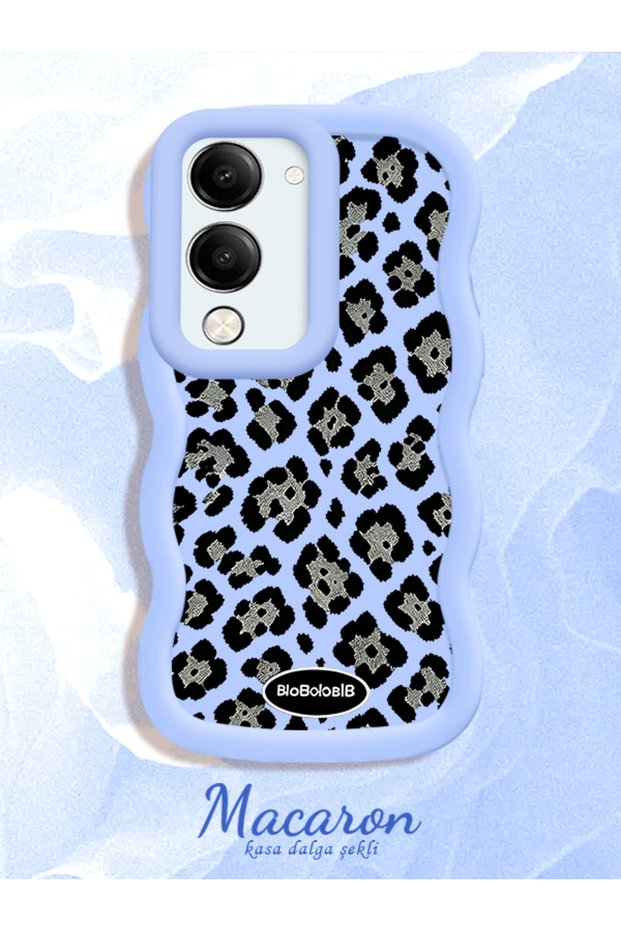 Vivo Y19 5G/19S 5G/Y19E Compatible Wavy Frame Leopard Print High Quality Silicone Phone Case