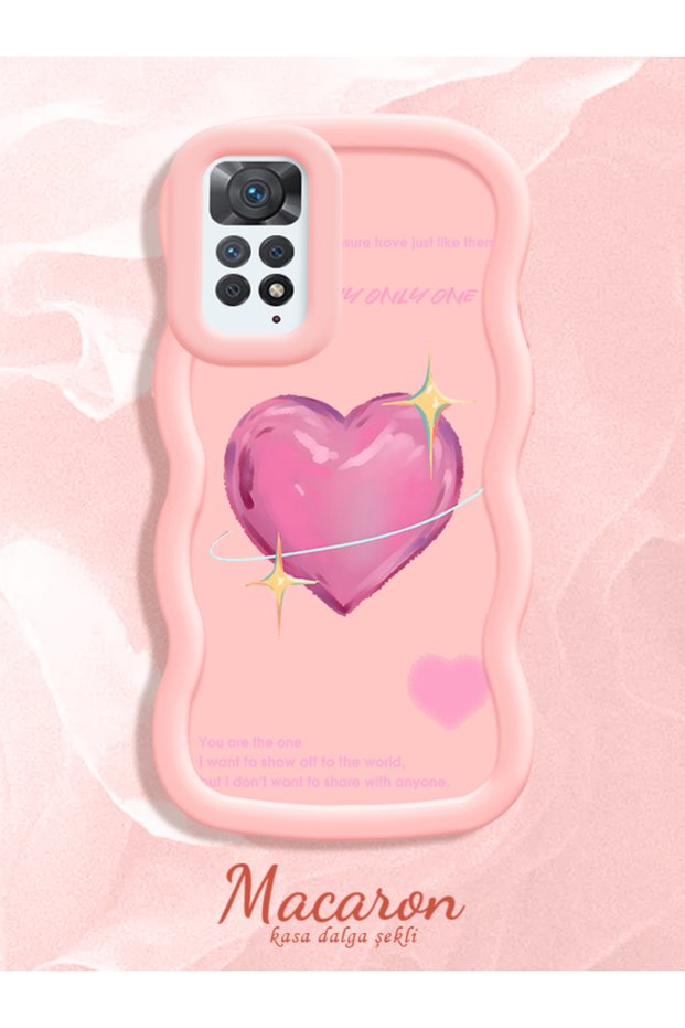 Redmi Note 11 Pro 4g Compatible Case with Sweet Pink Heart Motifs in Three Color Options