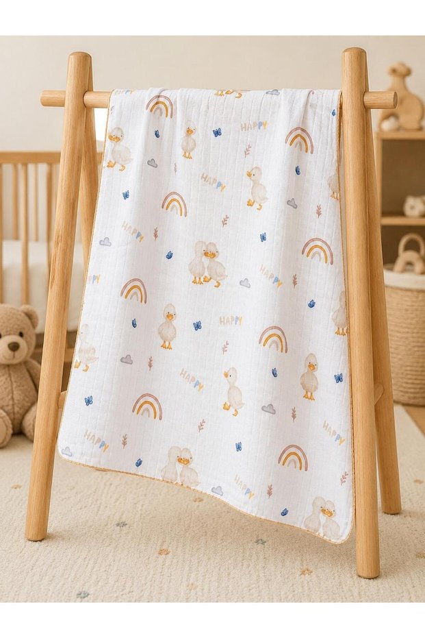 Muslin Baby Multi-Purpose Cover Newborn Baby Blanket 70X85 cm |   100% Cotton |   Oeko-Tex Organic Fabric