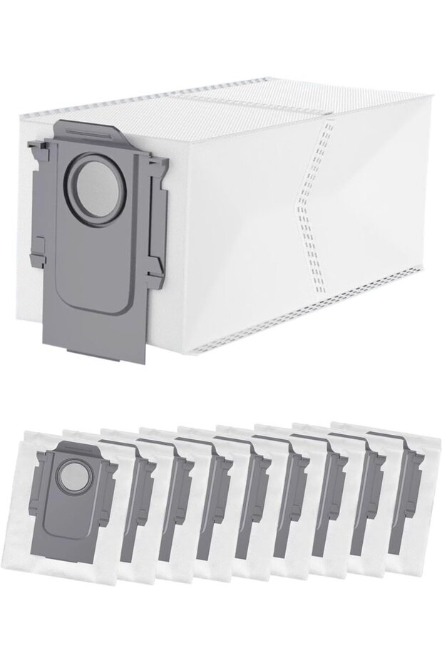 10-Pack Vacuum Dust Bags Replacement Kit for Roborock Q Revo, Qrevo Pro, S8 MaxV Ultra, Qrevo Master