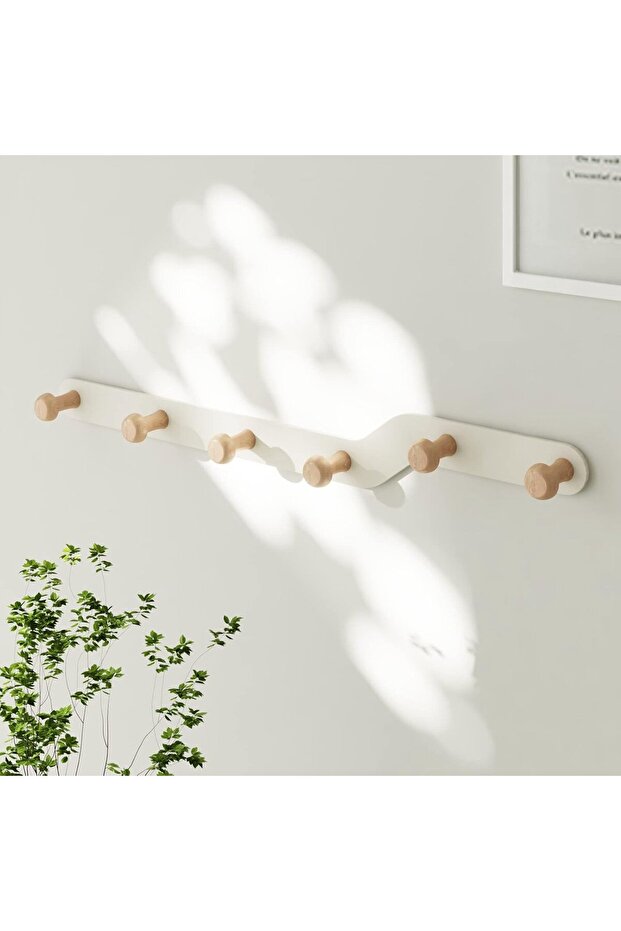 1 - Kids' Clothes Hanger - Children's Clothes Hanger - Clothes Hanger - Clothes Rack - Wall Hook - Clothes Hook - White Clothes Hook - Self -...