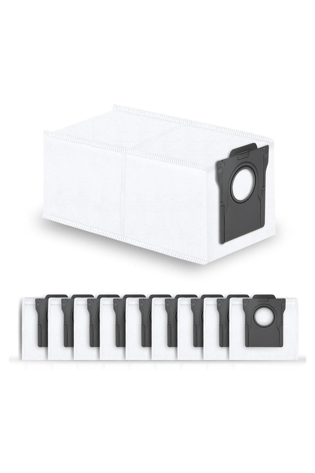 Accessories for Dreame X30/X30pro/S30/S10 robot vacuums, 10 dust bags, replacement pack