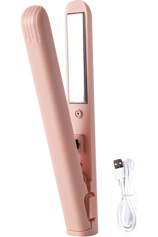 Mini Portable USB Electric Hair Straightener & Curling Iron Styler