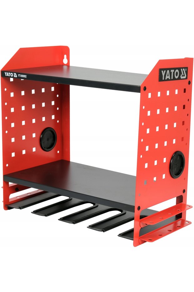 Raft metalic cu 4 compartimente pentru scule electrice, rezistent