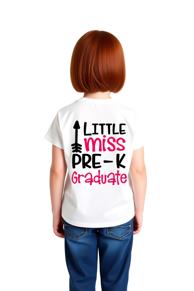 Children's Preschool Graduation Printed Short Sleeve T-Shirt Arrow Pattern Retro Style Daily Casual Modern Stylish
