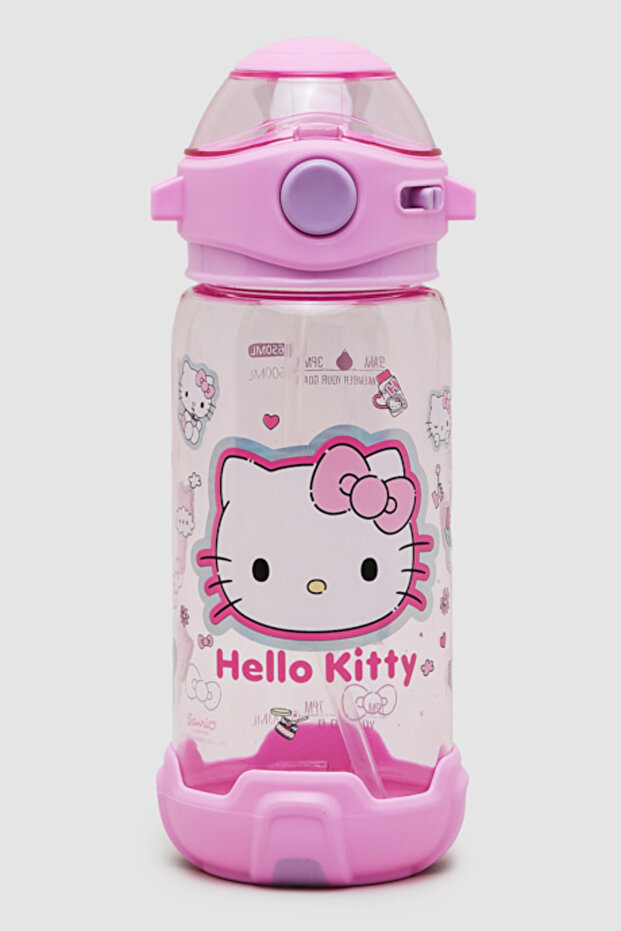 Hello Kitty Print Sipper Water Bottle