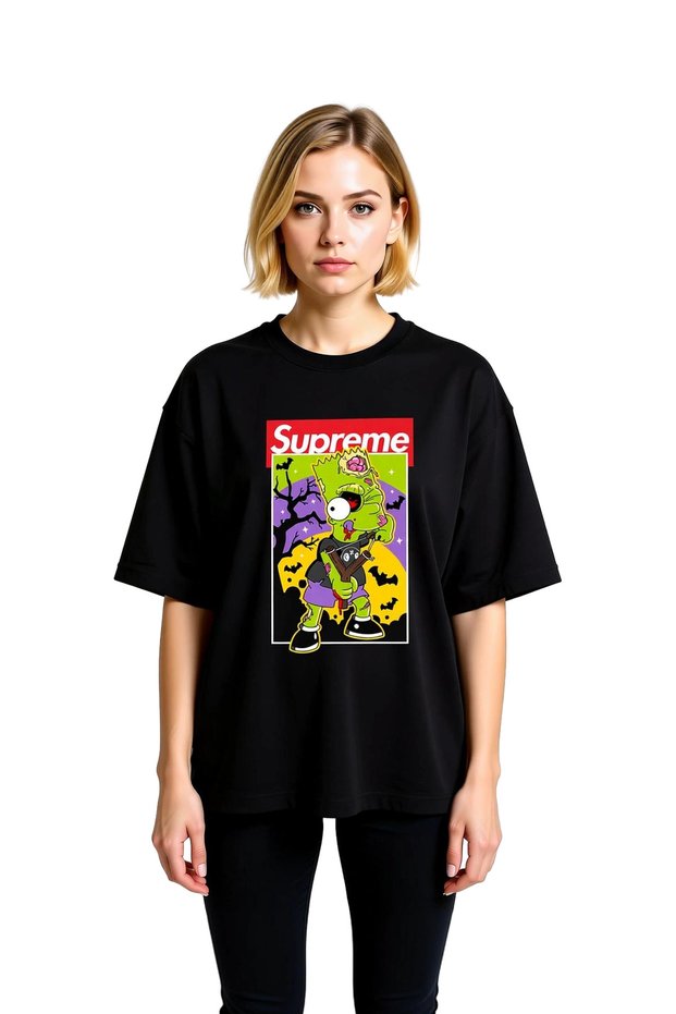Casual Stylish Graphic Print Printed Women's Oversize T-Shirt