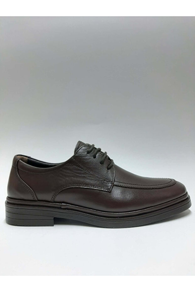 Genuine Leather Lace-Up Light Sole Brown Classic Summer Men's Shoes