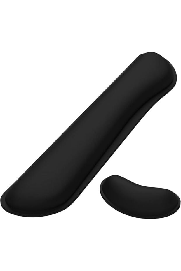 Dapesuom Enlarge Keyboard Wrist Rest Pad,Memory Foam Set Wrist Cushion Support for Easy Typing & Pai