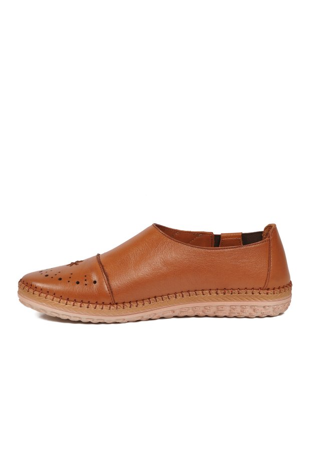 Taba Anatomical Genuine Leather Side Elastic Women's Casual Shoes Z184 Z