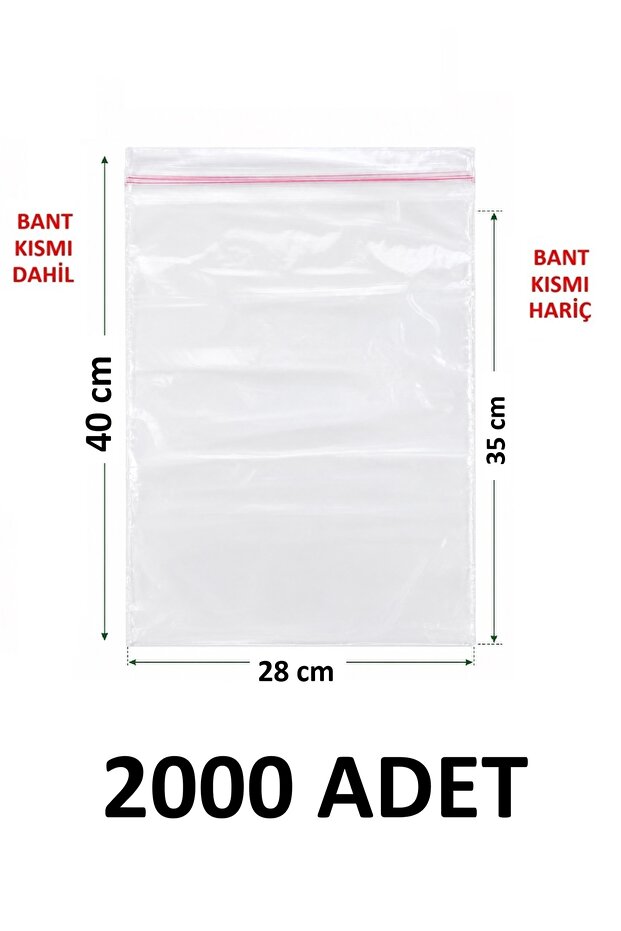 2000 Pcs 28X35 +5 cm Polyethylene Taped Transparent Nylon Bag 28X40 cm Adhesive Flat Pe Bag