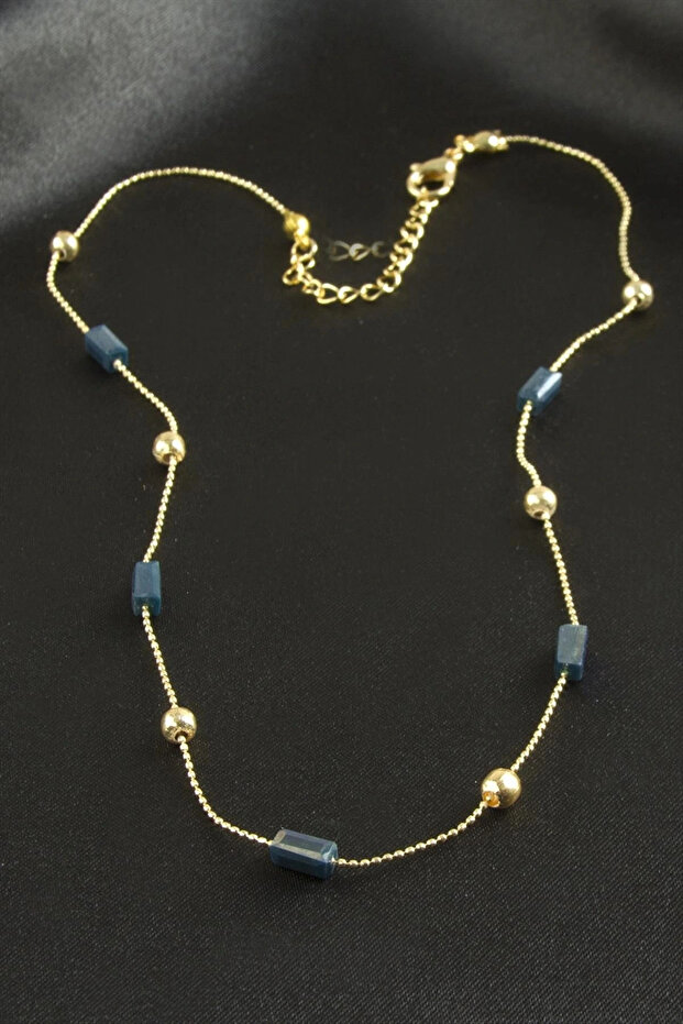 Rectangular Crystal Chain Necklace