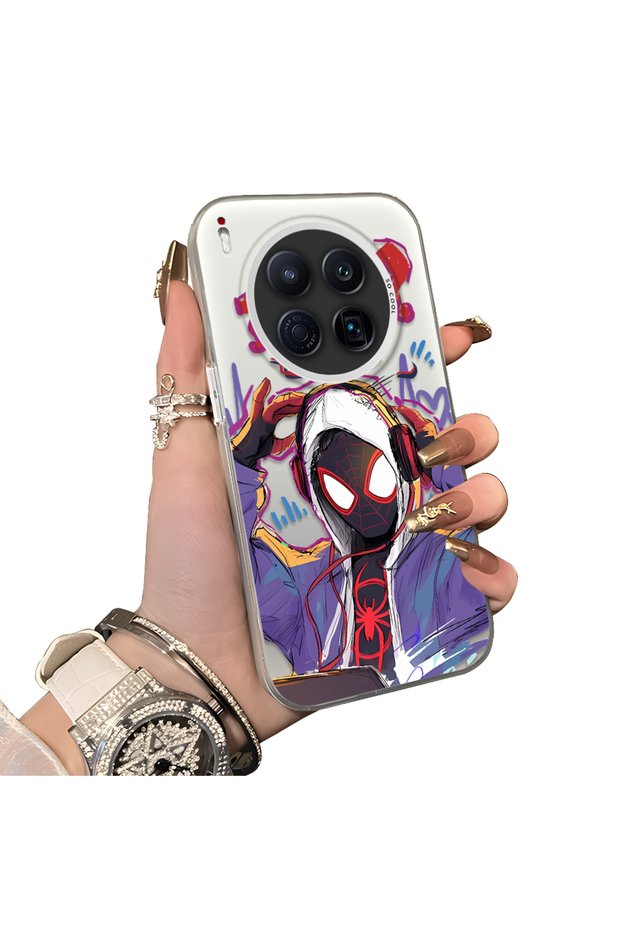 Tecno Camon 40 Premier Compatible Spiderman Dual Case Acrylic Back Silicone Edge Protection