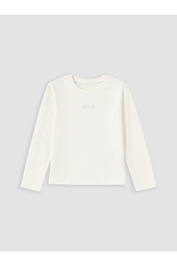 Esvab • Modern & Distinctive Zero Roba Collar Embroidered Girls' T-Shirt