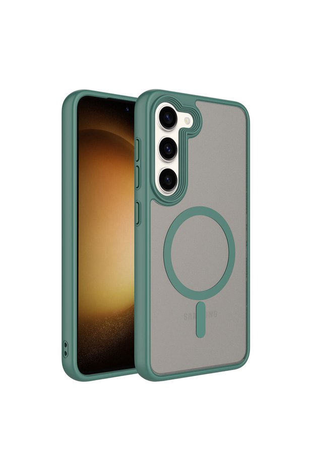 Galaxy S23 Case Magsafe Supported Camera Raised Matte Anti-Fingerprint Silicone