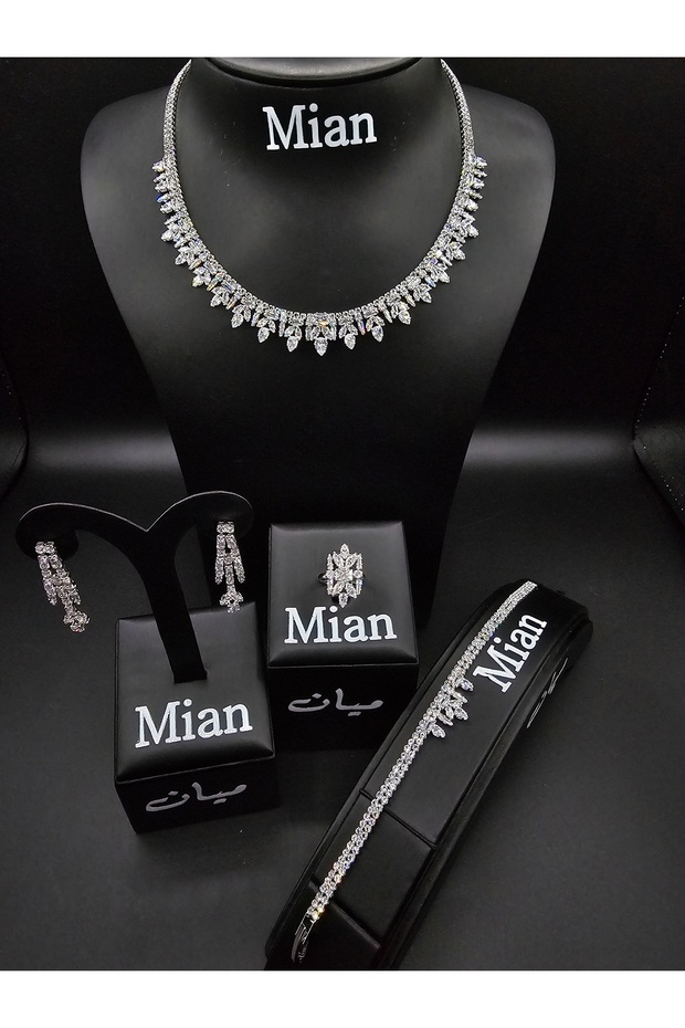 طقم زركون دائره