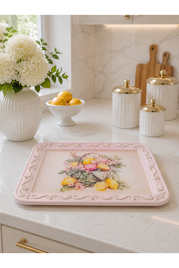 Presentation Tray Epoxy Surface 28Cm*21Cm Kitchen Decoration