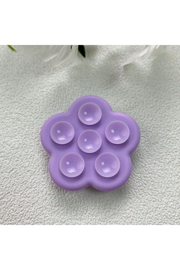 PURPLE Double-Sided Suction Cup Phone Holder, Multifunctional Desktop Stand for Bathroom, Gym, and C