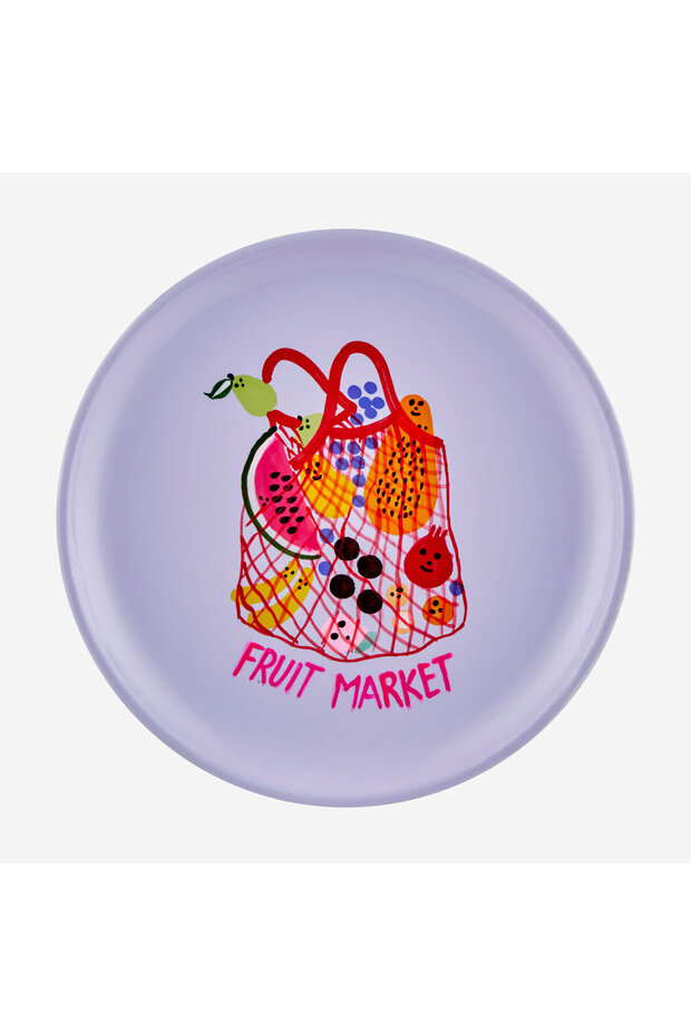 White Mango Tree Fruit Market Decorative Plate 15X2X15 cm