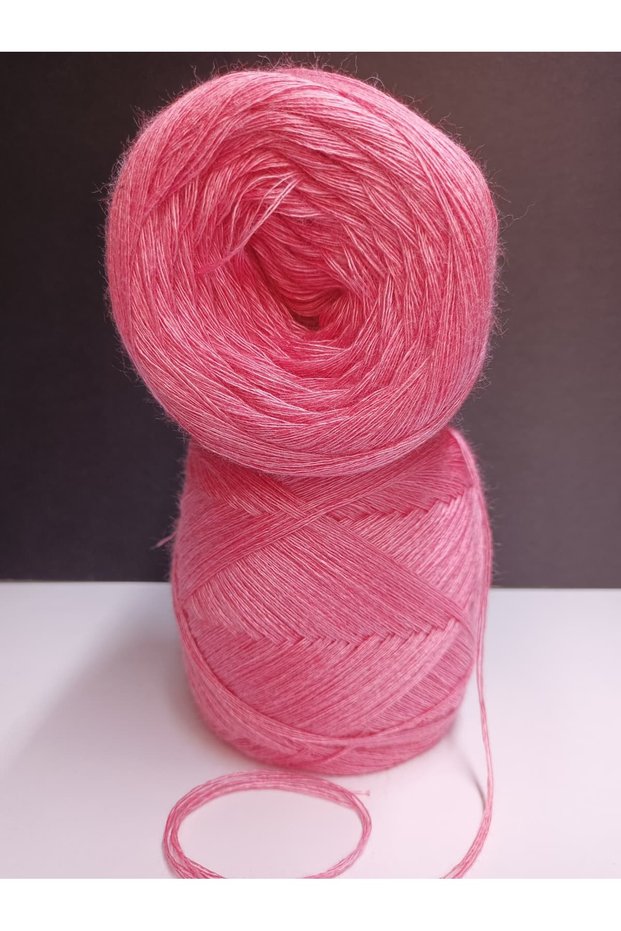 Candy Pink Silk Merino (4 Layers of Wrapping) (Summer, Seasonal) Knitting Yarn 200Gr
