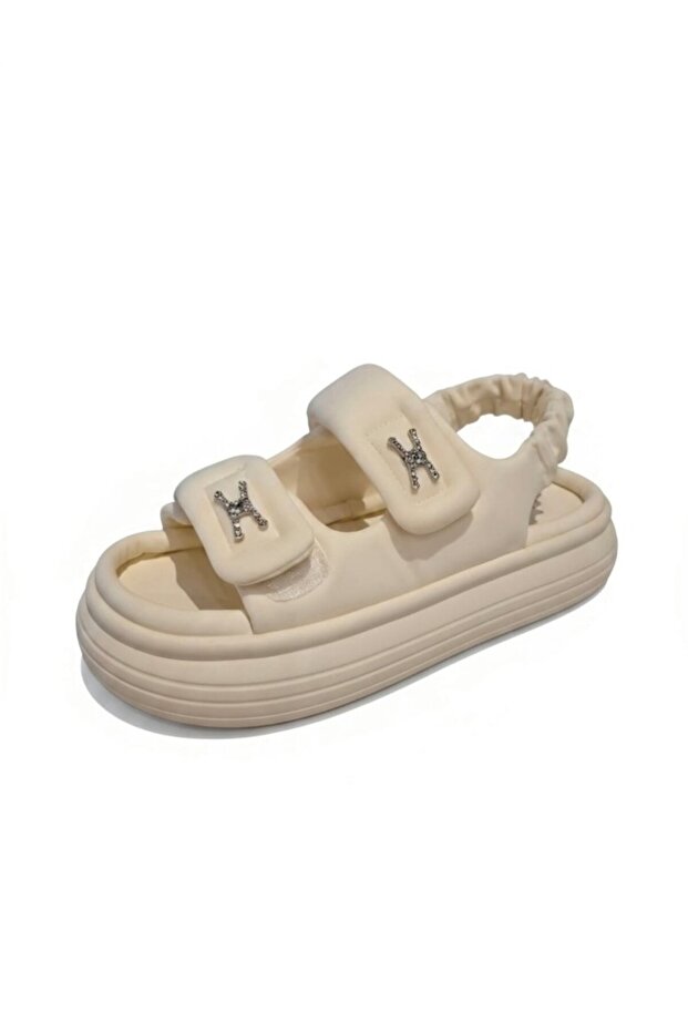 25Y413-1 Beige Women's Sandals