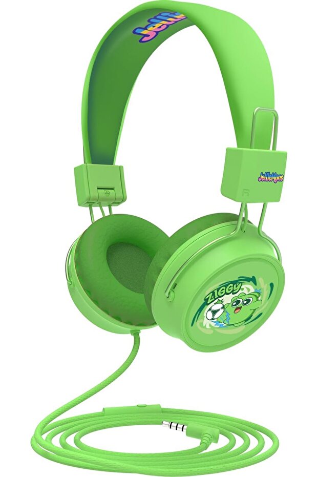 Booma Beats Wired Headphones, Green