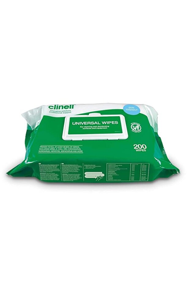 Clinell Universal Wipes (200 wipes) per pack
