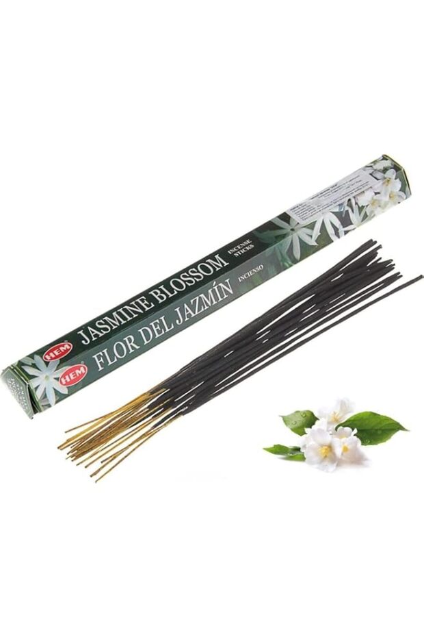 HEM Jasmine Blossom Incense Sticks, 20 Sticks per Pack, Traditional Fragrance