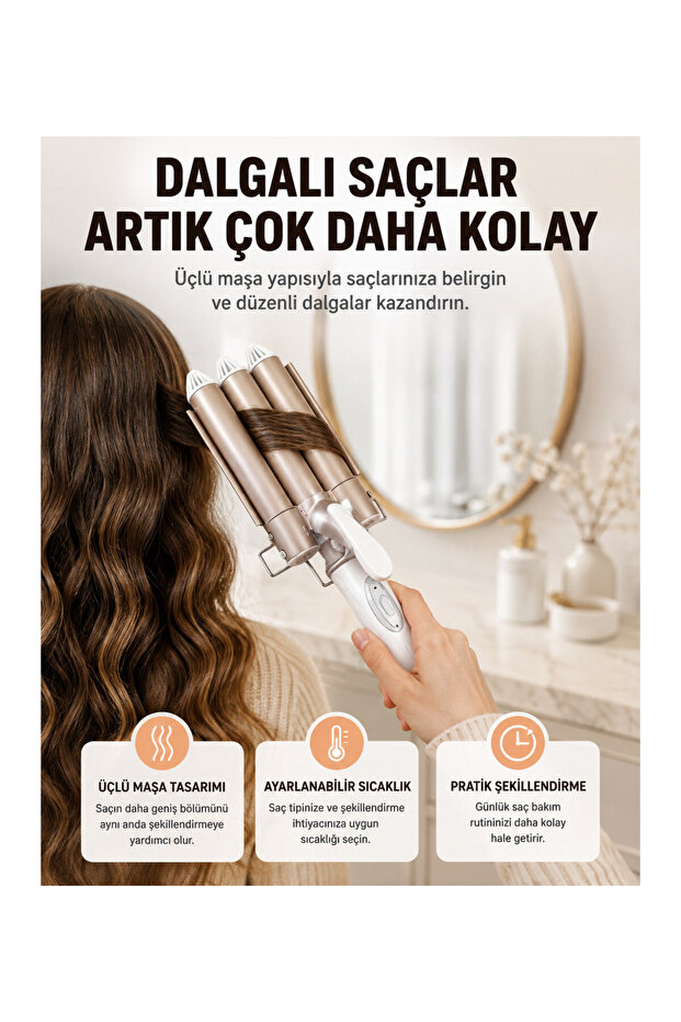 Curling Iron – Easy to Use, Healthy Curls, High Temperature, New Generation