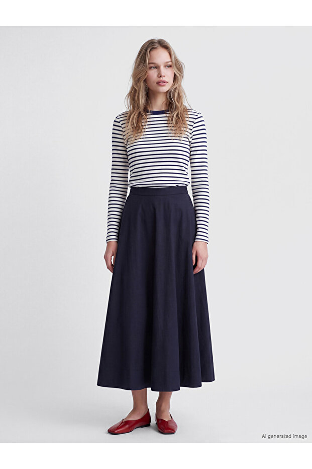 Lcw Vision Zippered Pencil Skirt