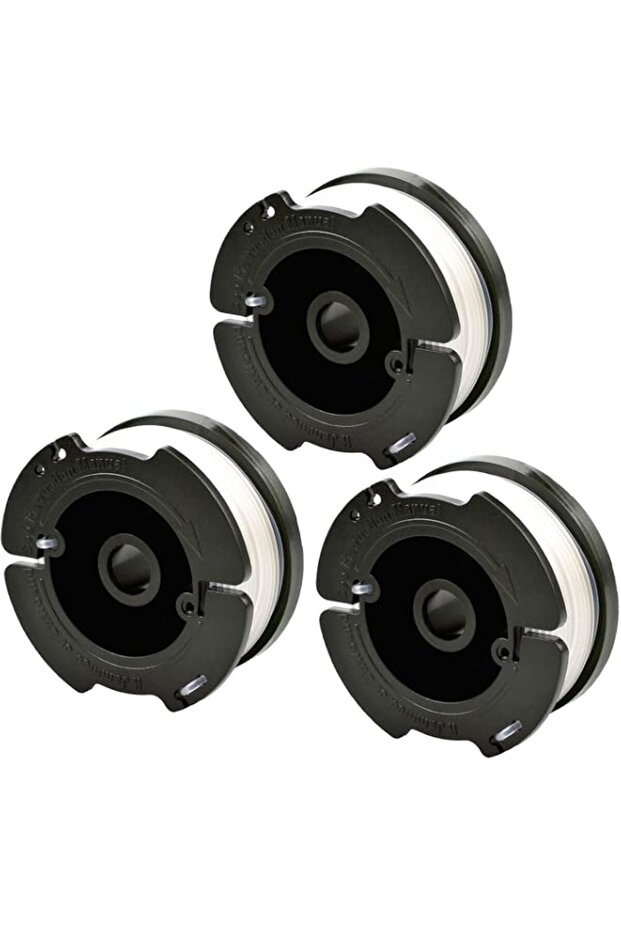 Bukela 3PCS Replacement Spool String Trimmer Replacement Spool Durable Weedeater Spool Line String Line with Easy to Install Trimmer Line Compatible with Black Decker Af-100-3zp String Trimmers