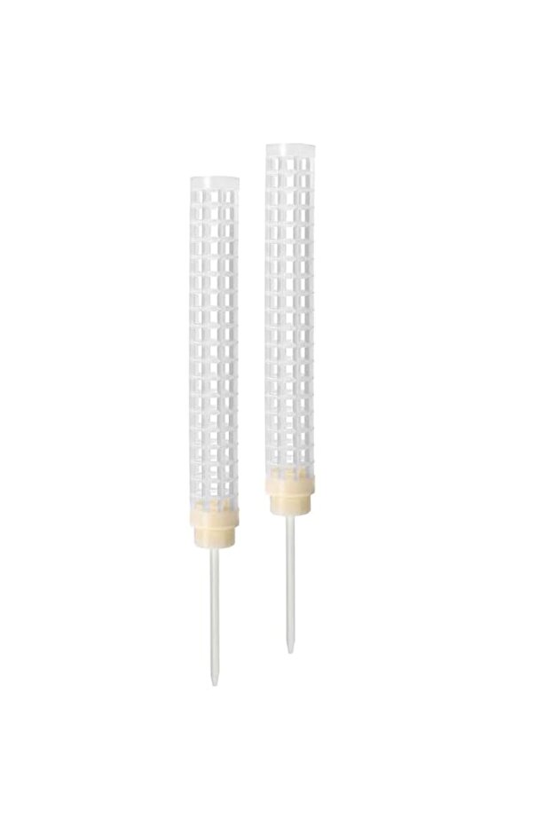 Moss Pole, Stackable Moss Poles for Climbing Plants, 2 Plant Stakes and Stands, Tall Plant Sticks Accessories, White 25cm