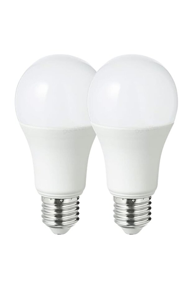 Duravel LED Light Bulb,12W E27 Base,Warm White, Energy Efficient Indoor Lighting,Color Temperature 3000K(Pack Of 2)