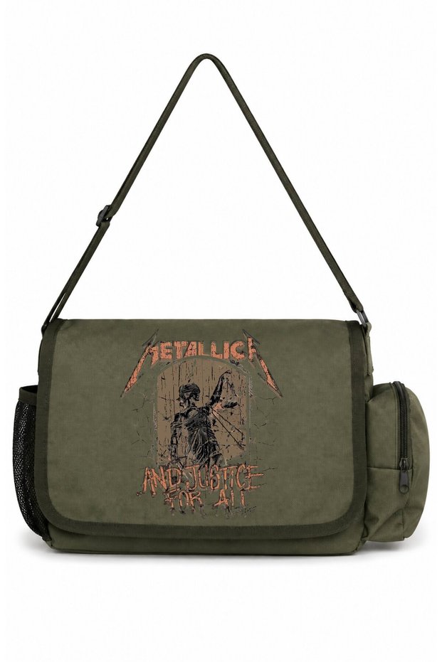 Metallica Rock Metal Music Band Printed Unisex School, Sports, Office Multi-Purpose Messenger Bag