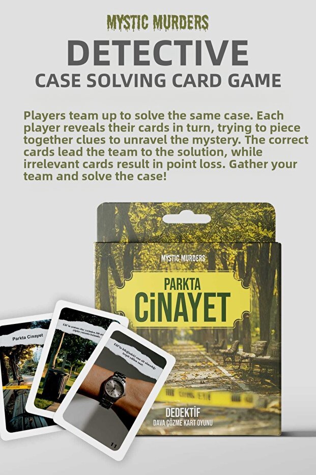 Mystic Murders Detective Card Game - Murder in the Park