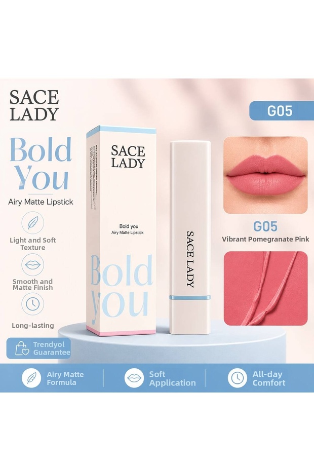 Soft Airy Mat Lipstick – (2.1g)