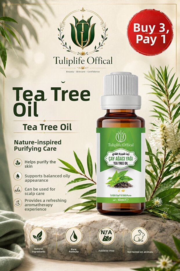 Tea Tree Essential Oil 100% Pure and Natural (Tea Tree Essential Oil) 10 ml