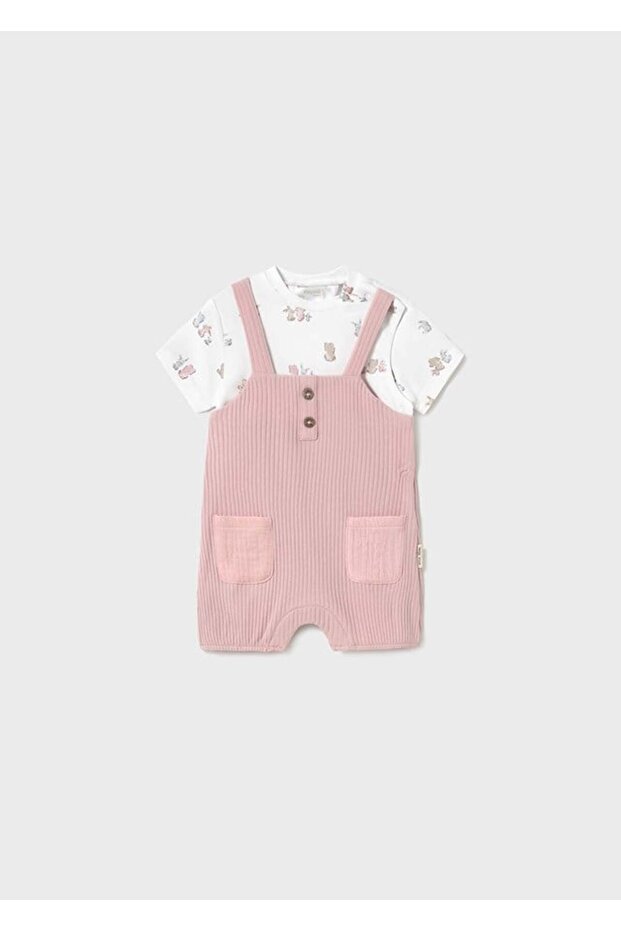 Newborn Girl Short Jumpsuit