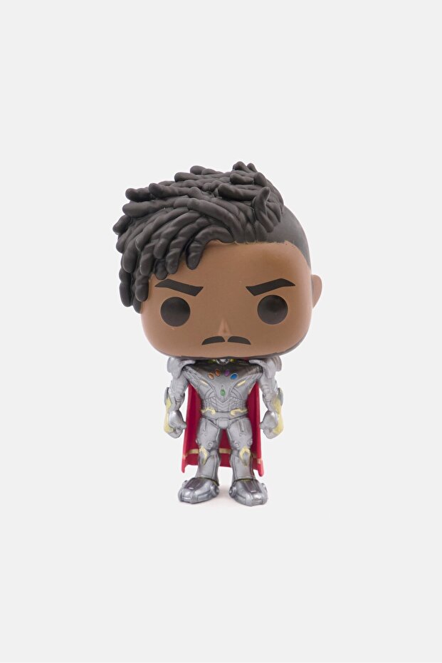 Bobble Head Infinity Killmonger Figure, Black/Silver - 3